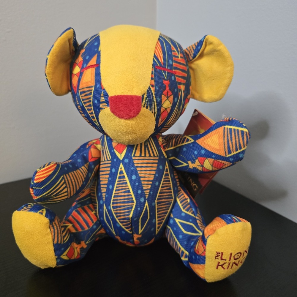Disney Lion King‎ Simba Plush NWT African Pattern Movie Print Gift New